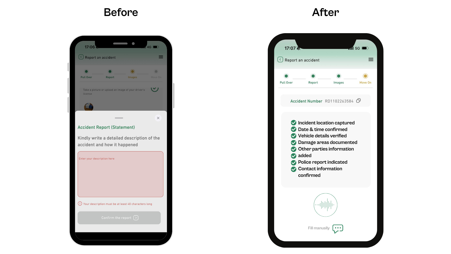 Agent Copilot before and after
